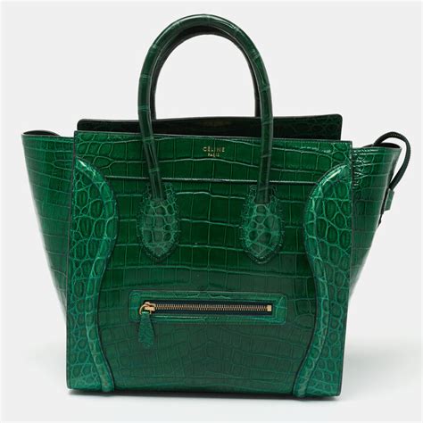 celine crocodile mini luggage|Celine.